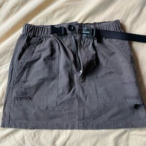 Super cute dark gray army style skirt